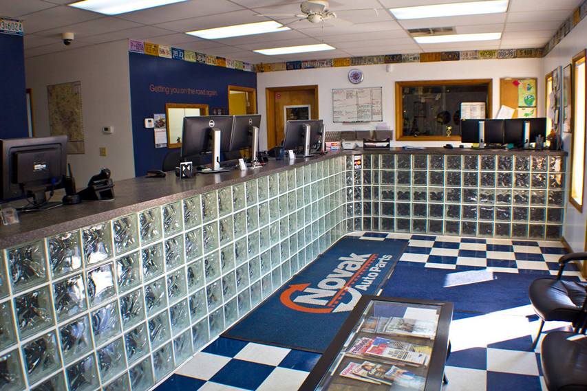 Novak about auto parts office